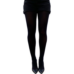 Black Opaque Tights For Women | Opaque 80 Deniers Pantyhose Full Footed Tights