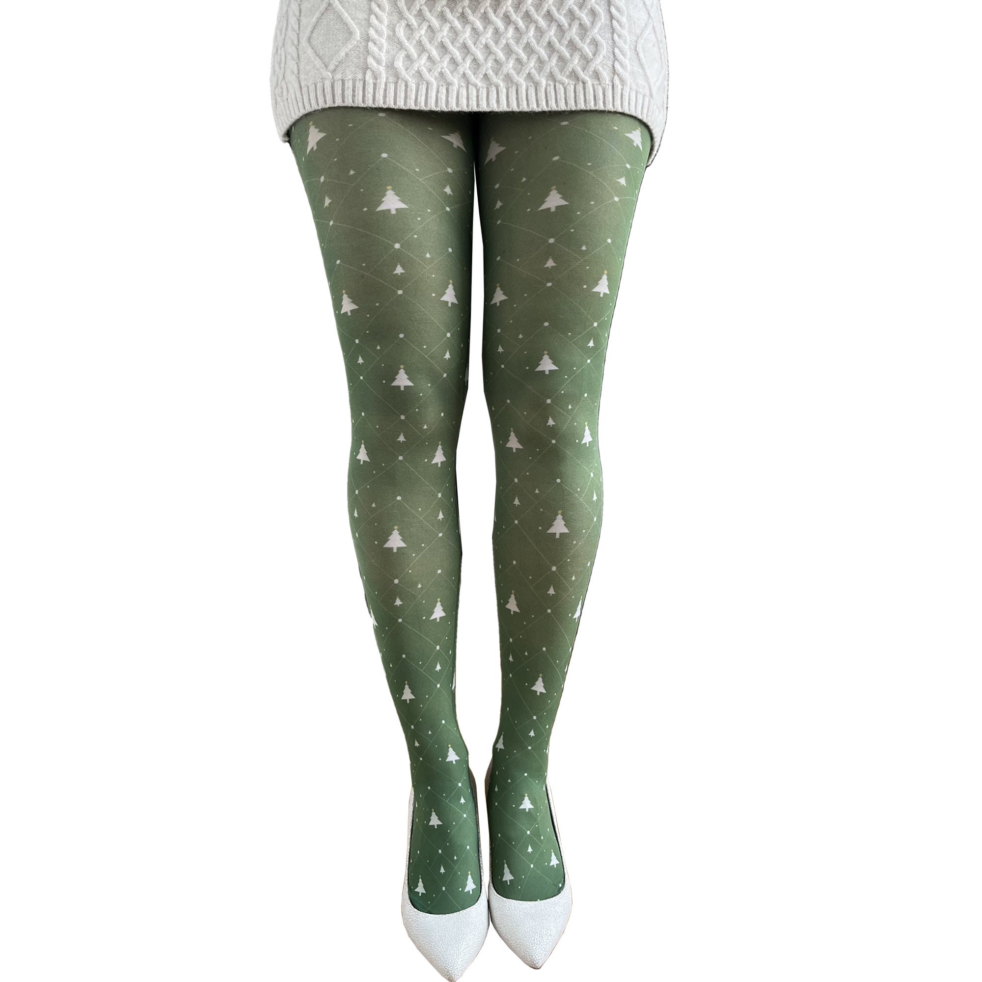 Green Christmas Tree Pattern Tights Perfect Pantyhose for Christmas Perfect  Christmas Gift -  Canada