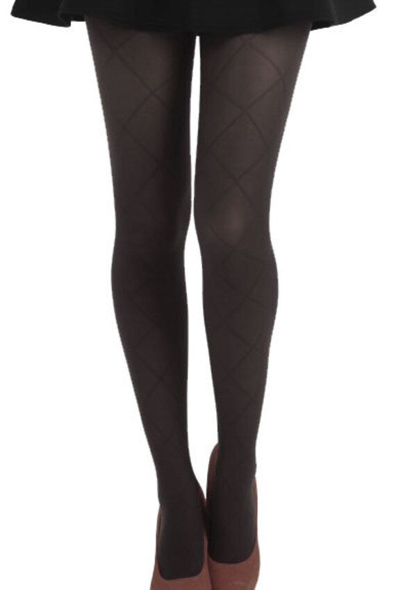 Beautiful Black Pattern Tights 393