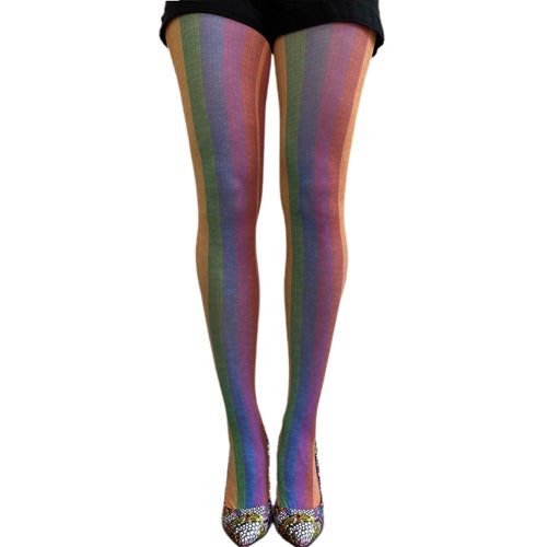 Green Trees Patterned Tights for Women Available in Plus Etsy