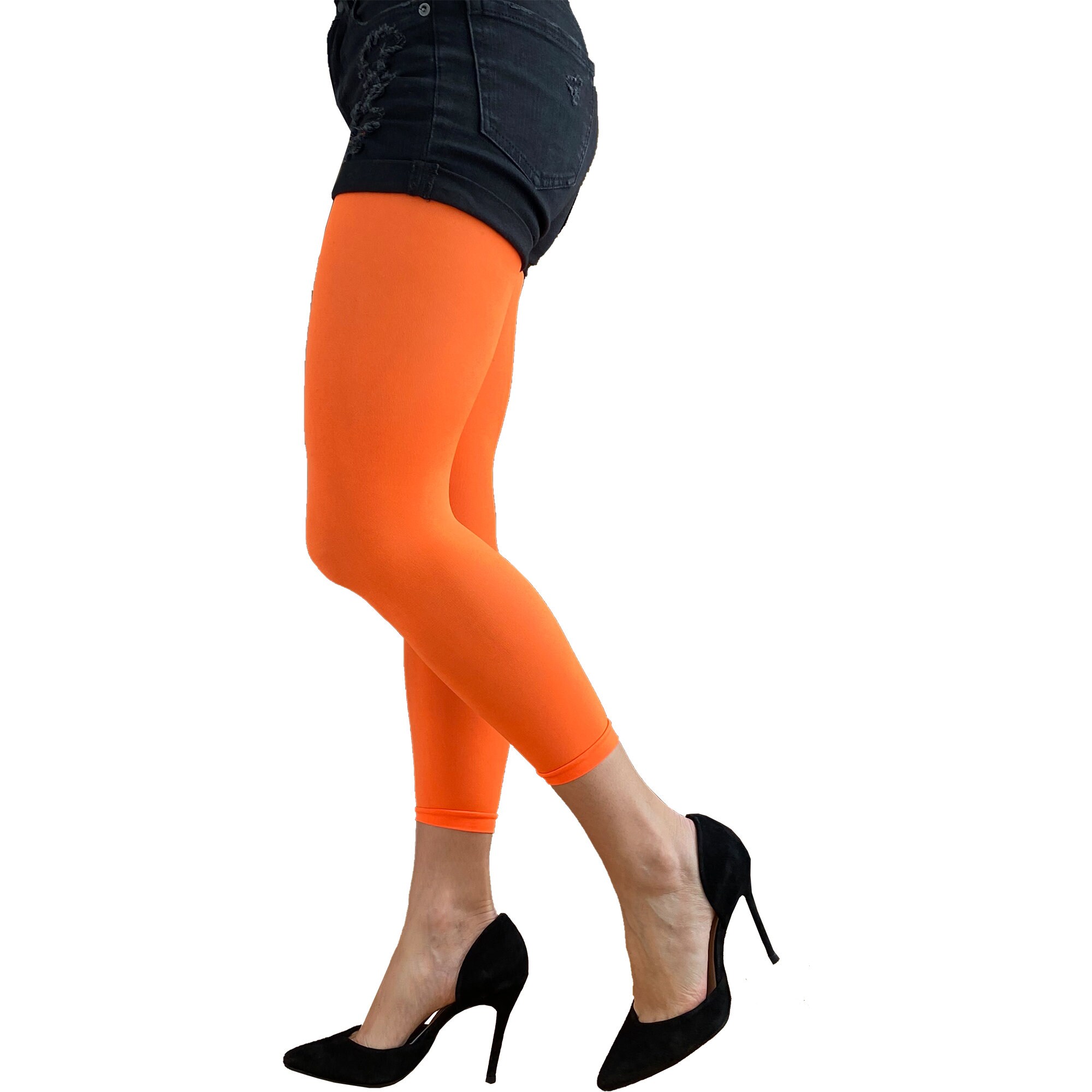 neon orange tights
