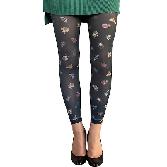 Patterned footless tights Clearance