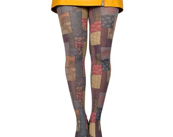 Malka Chic Green Carnaby Patterned Tights Pantyhose for Women (S-M) at   Women's Clothing store