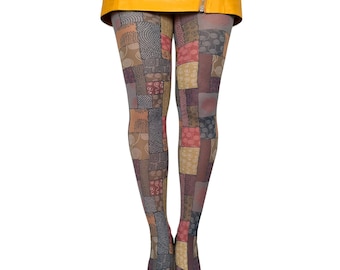 African Patchwork Tights for Women