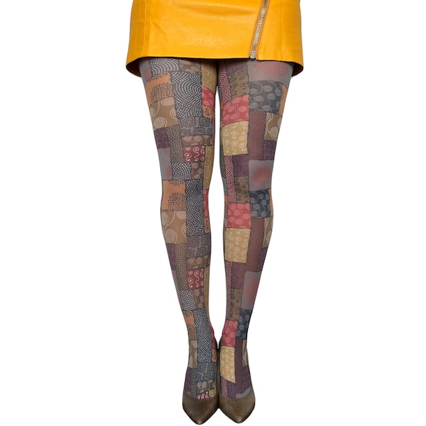 African Patchwork Tights for Women