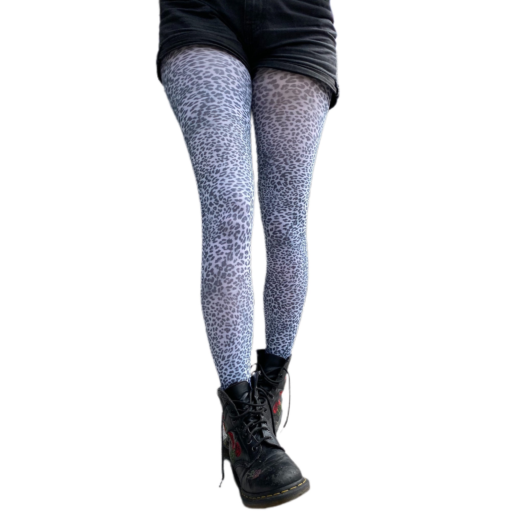 Tights Leopard Print Sexy Women's Printed Tights Design Black, leopard ...