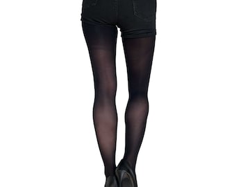 Black Tights for Women soft and durable | opaque pantyhose | tights available in plus size