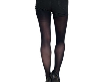 collants noirs pour femme doux et résistants | collants opaques | collants disponibles en grande taille