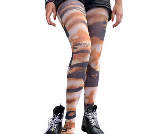 Wild Tiger print Tights for women | A fashion Animal print | Gift for her