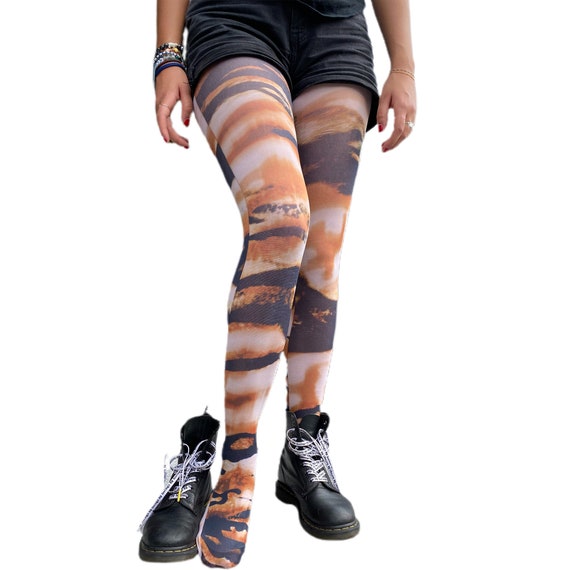 Wild Tiger Print Tights: Fashion Animal Print Pantyhose For Women