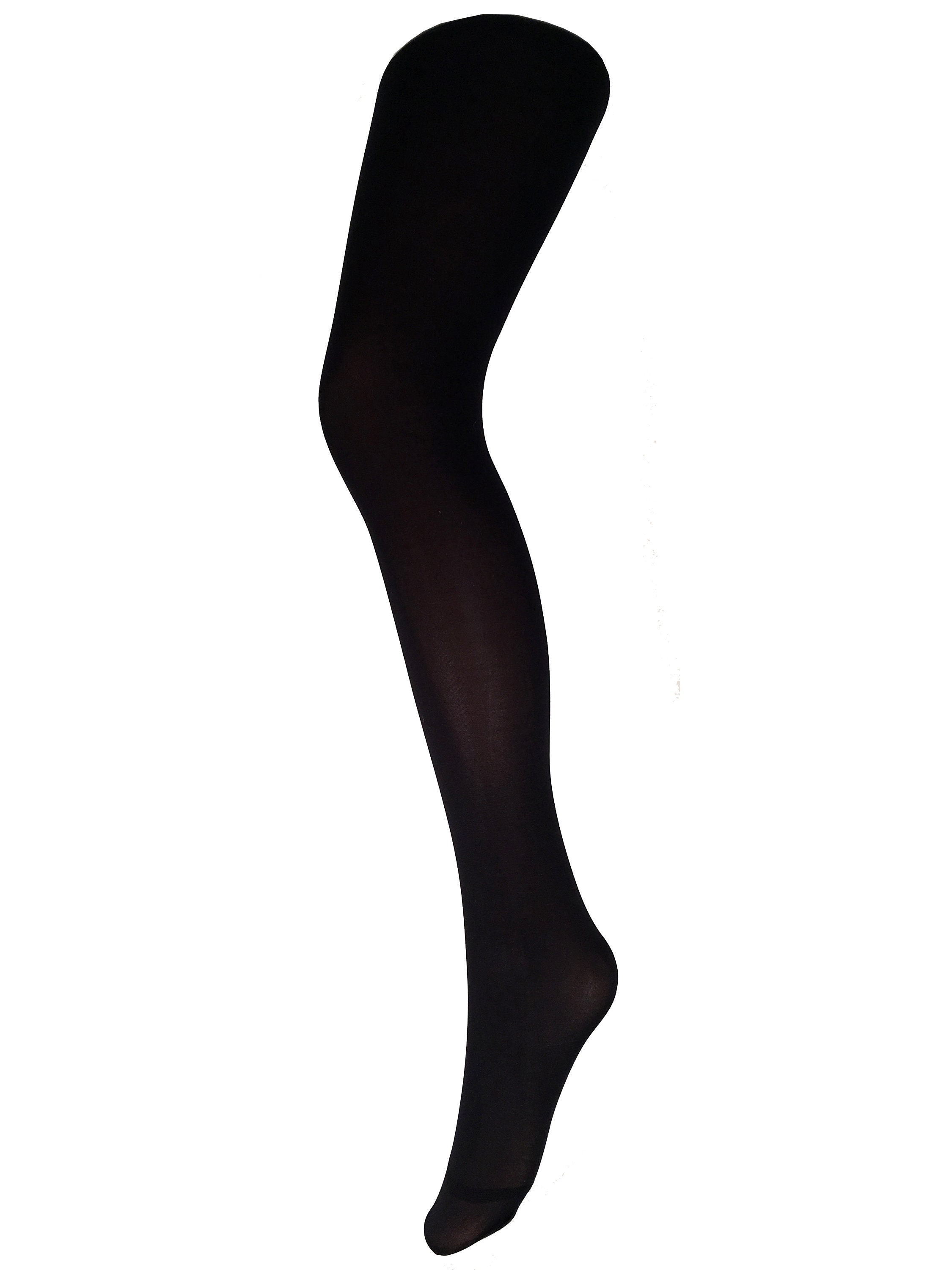 Women's black tights Soft and durable opaque solid Etsy