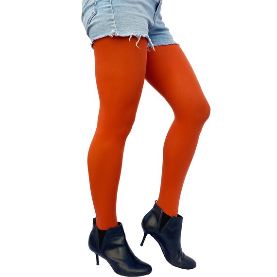 Rust Tights for Women Soft and Durable Opaque Pantyhose Tights