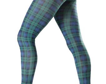 plus size printed tights