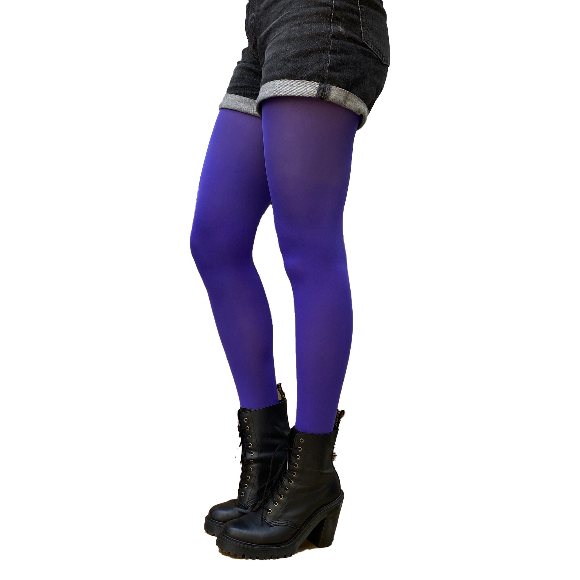 Purple Tights Opaque for All Women Soft 