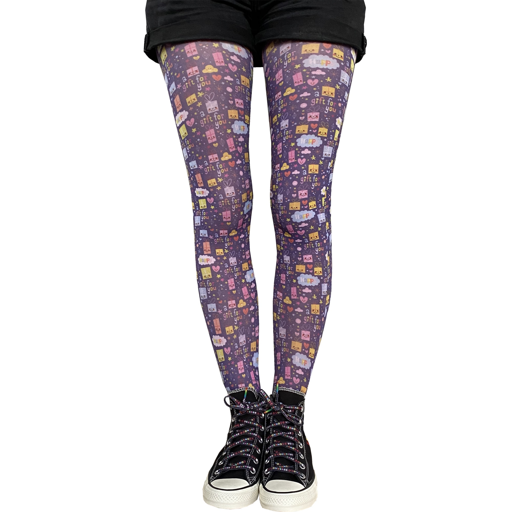 Multicolored Patterned Tights Gift Colorful Pantyhose for Women Available  in Plus Size -  Canada