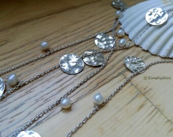 Pearls and Coins Necklace