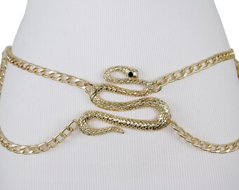 Women Classic Narrow Belt Elastic Metal Hip High Waist Gold Hearts Buckle S M L
