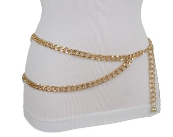 INSANEY Boho Metal Link Waist Chain Belt Charm Belly Chains Waistbands Body Jewelry