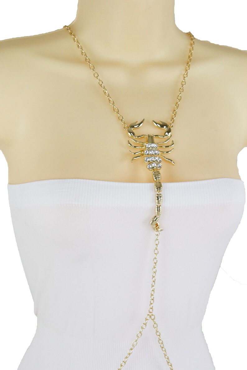 New Women Gold Metal Full Body Chain Links Fashion Jewelry
