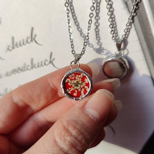 Doppelseitiger Spiegel Halskette Empath Paranormal Schutz Halskette Handgemachter Schmuck, Geschenke für Freundin, einzigartiges Geschenk für sie