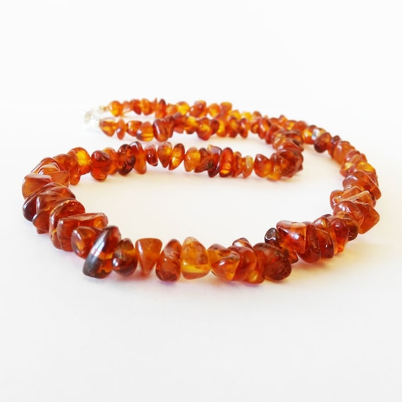 Raw amber necklace for women Raw amber pendant necklace Etsy