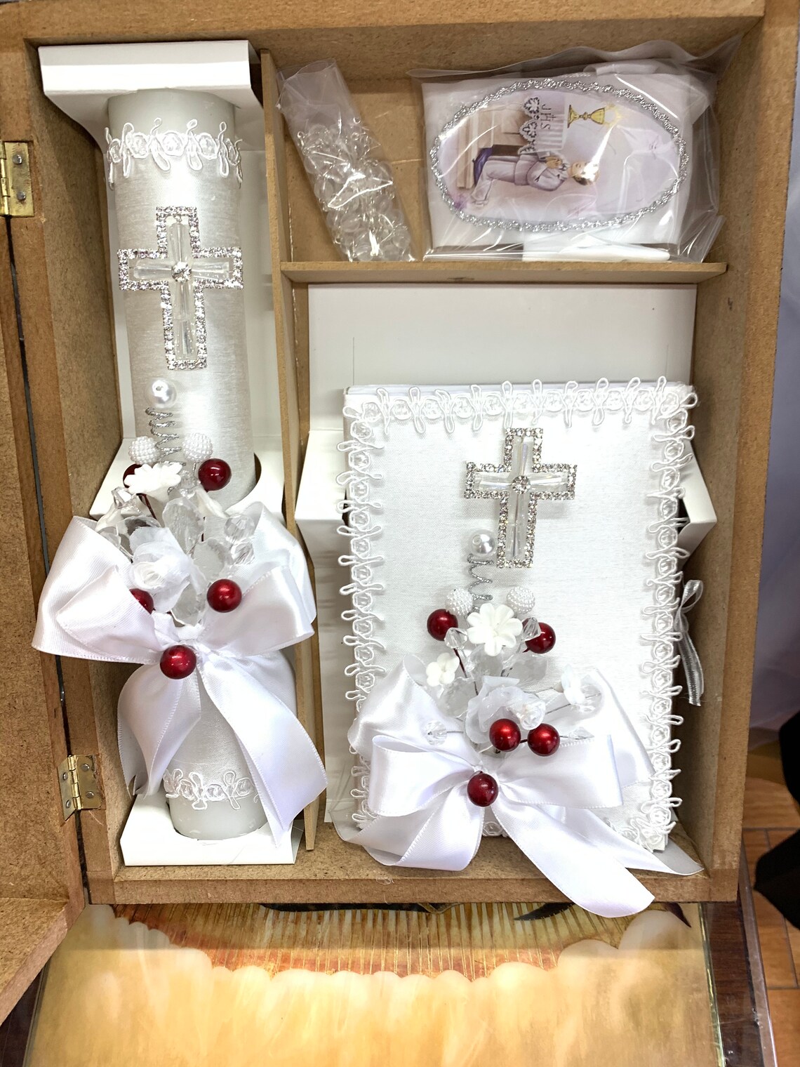 Catholic Baptism Kit in an Our Lady of Guadalupe Etsy