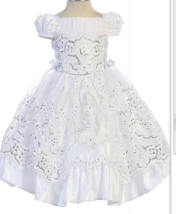 baptism dresses with our lady of guadalupe