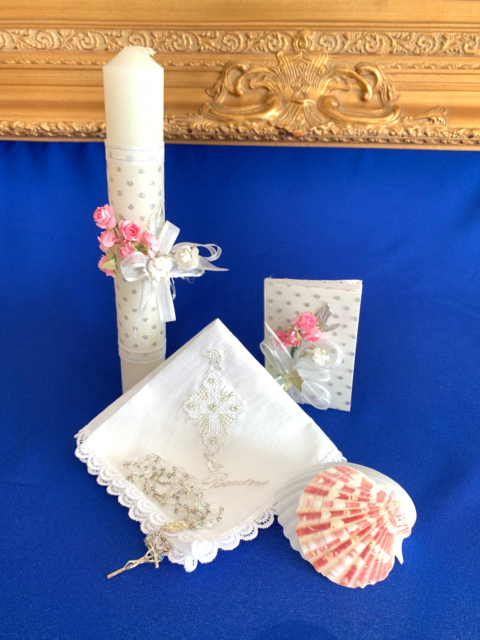 Baptism Candel said Handmade Catholic Baptism Kit including Etsy
