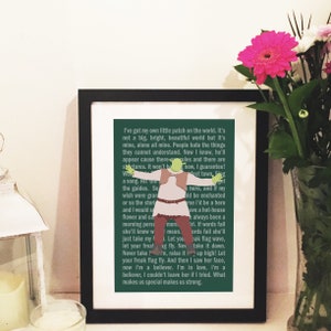 Shrek Lyrics Musical Poster w/ Shrek - Instant Download - Customisable