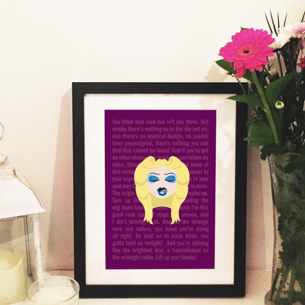 Hedwig and the Angry Inch Lyrics Musical Poster w/ Hedwig - Instant Download - Customisable