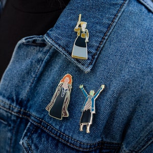 Musical Theatre Enamel Pin Bundle (Elphaba, Christine Daae, Tracy Turnblad, The Witch, Fantine and Mrs Lovett)