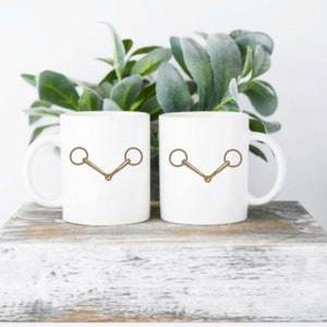 Set of 4- Bradoon Snaffle Ceramic Mugs