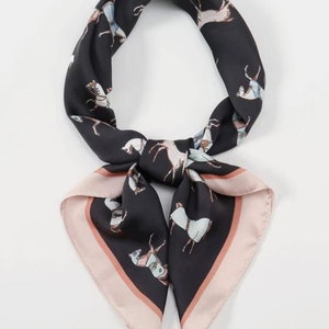 Equestrian Inspired Horse Printed Scarf