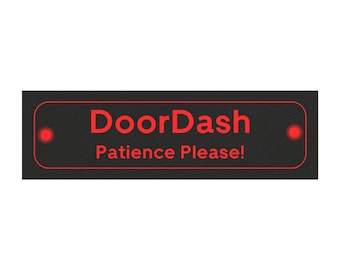 DoorDash Driver Delivery Car Magnet 10x3 inches