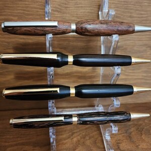 Handcrafted Wood Lathe-Turned Writing Pen - Customizable - Unique Handmade Gift