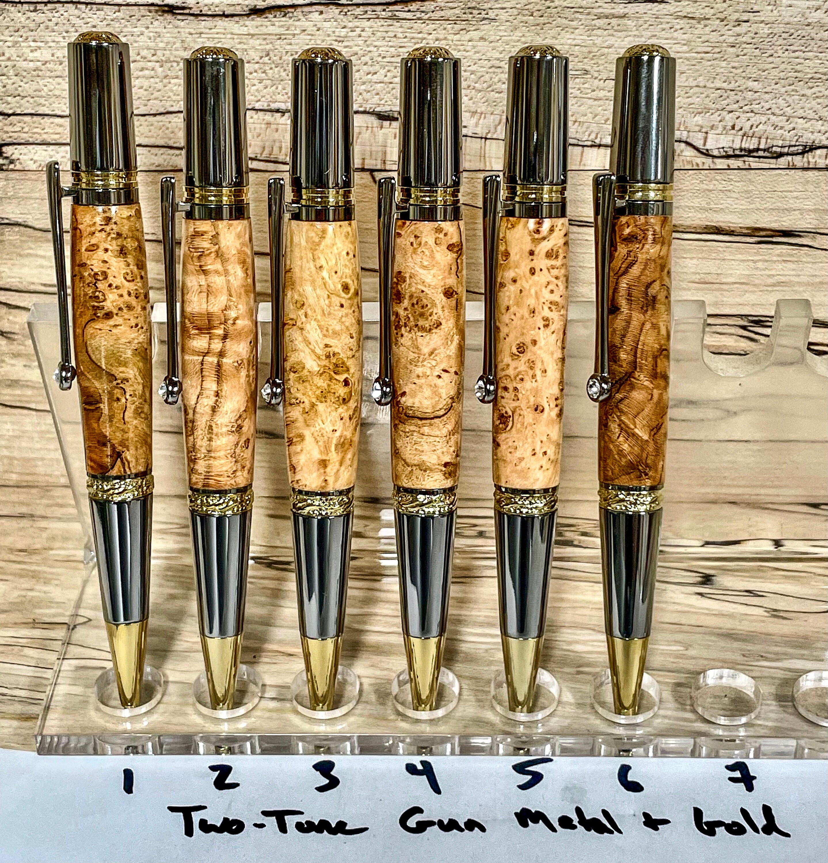 Unique Wooden Ink Pen Custom Ballpoint Wood Pen Etsy