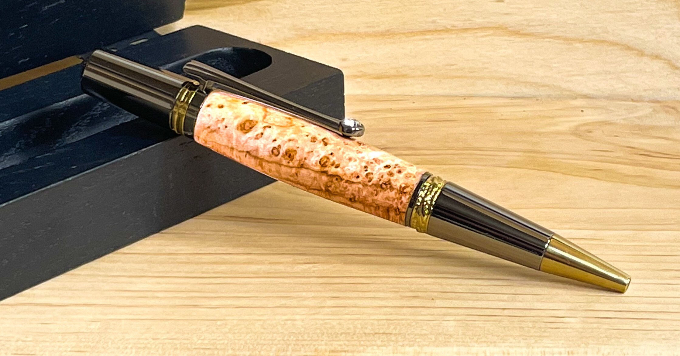 Unique Wooden Ink Pen Custom Ballpoint Wood Pen Etsy