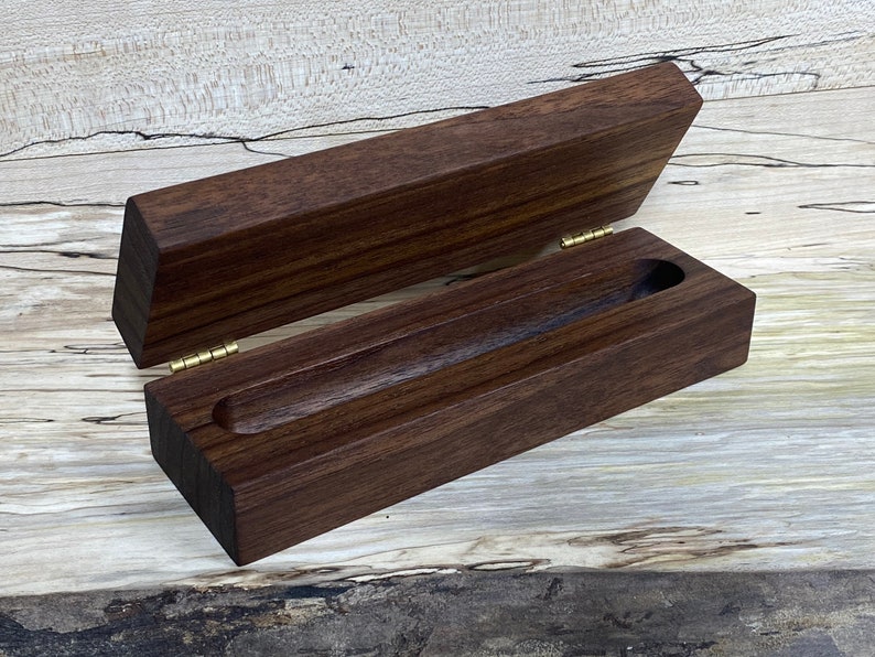 Wood Pen Case Wooden Pen Storage Box Pen Display Case Etsy