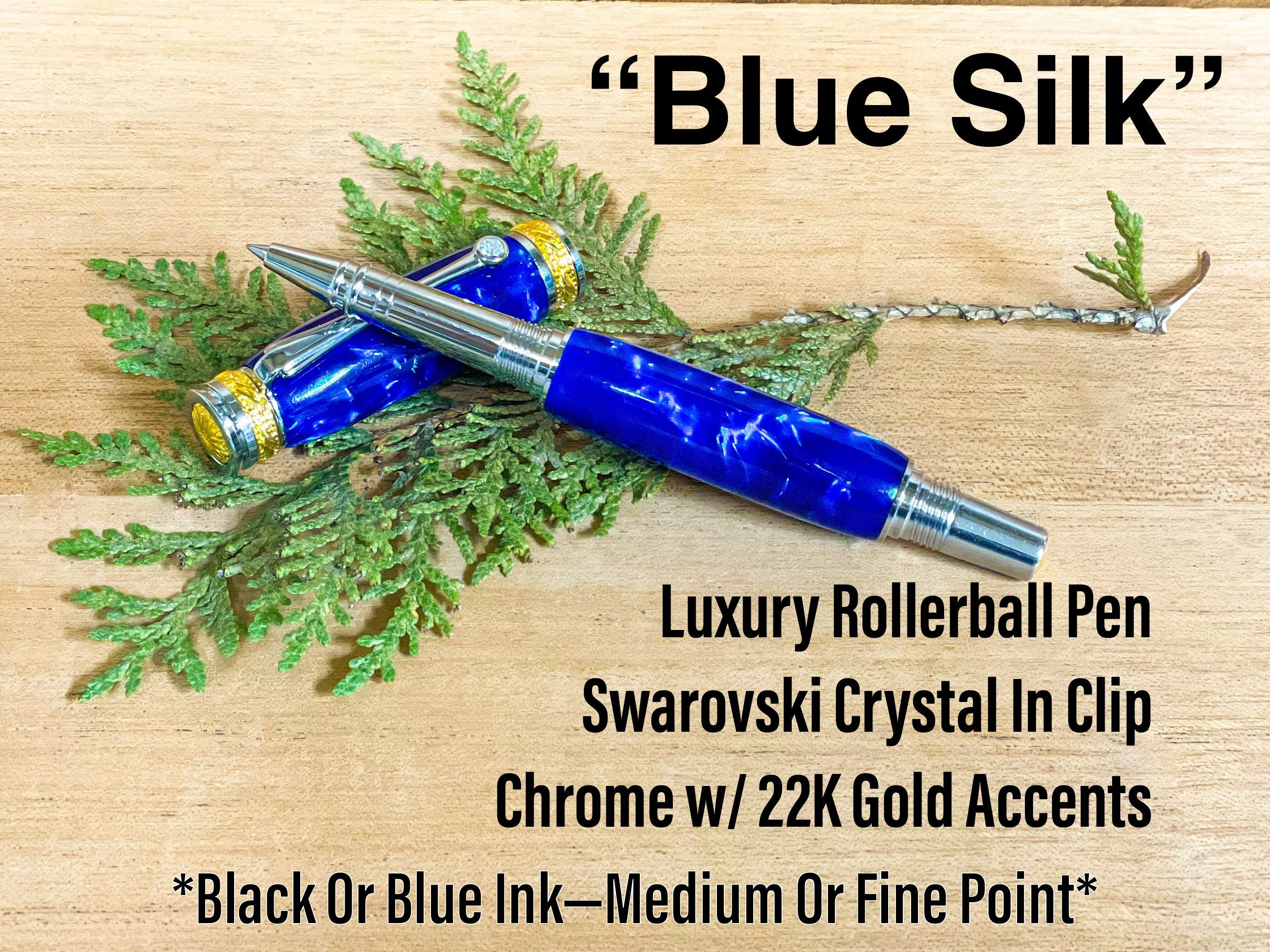 2 recharges pour stylo bille (M), Royal Blue