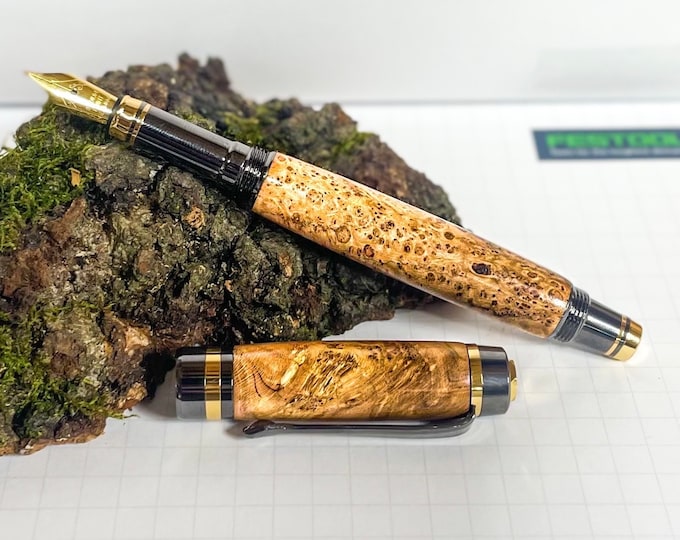 Custom Handmade Fountain Pens Unique Classic Wood Engraved Pens Fine