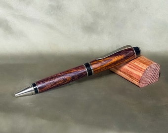 Cocobolo Ballpoint Pen | Custom Rosewood Pen | Colorful Pen | Exotic Wood Pen | Personalizable Pen | Laser Engraved Pen