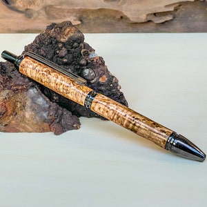 Ballpoint Wood Pen | Everyday Carry Pen | Custom Monogram Pen Name Engraved | Handmade Gift For Writing | Pen For Gift