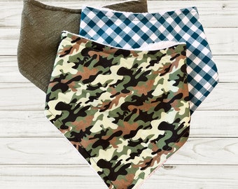 Camouflage Baby Bib Three Pack