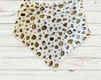 Leopard Muslin Baby Bib