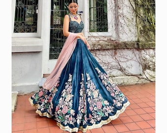 Designer lehenga choli for women wedding guest dress - made to measure outfit