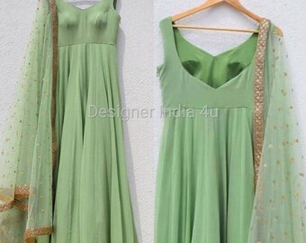 sleeveless anarkali suits