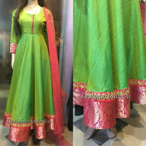 Anarkali Salwar Kameez Suit Dupatta Indian Pakistani Designer - Etsy