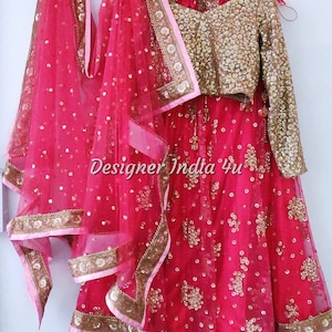 Lehenga choli for women ready to wear Indian wedding dress embroidered blouse lehnga for girls - Made to measure outfit