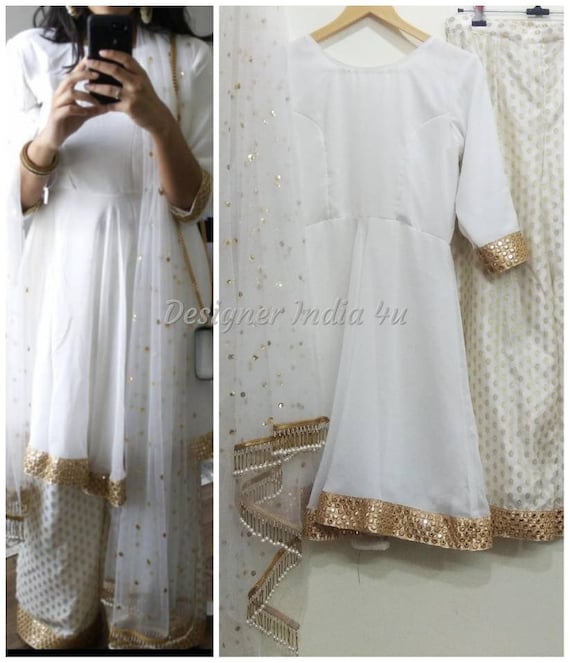 white color salwar kameez design