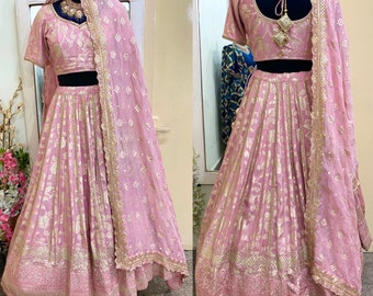 Pink Lehenga choli Indian Lengha for wedding Designer blouse for women - Made to measure outfit